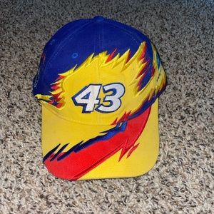 Vintage Richard Petty 43 Nascar Sharktooth Splash Flame Racing Hat